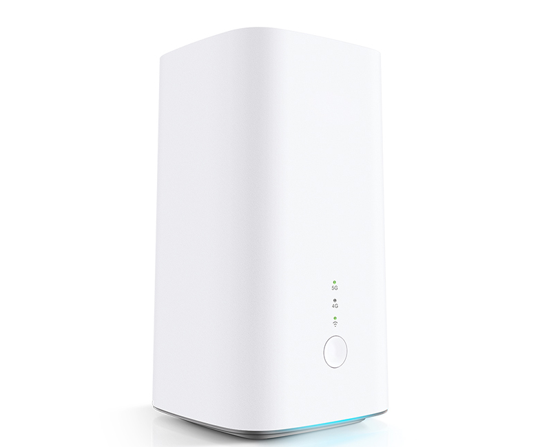 青島中新華美白色ABS免噴涂環(huán)保塑料顆粒注塑成型的5G路由器外殼